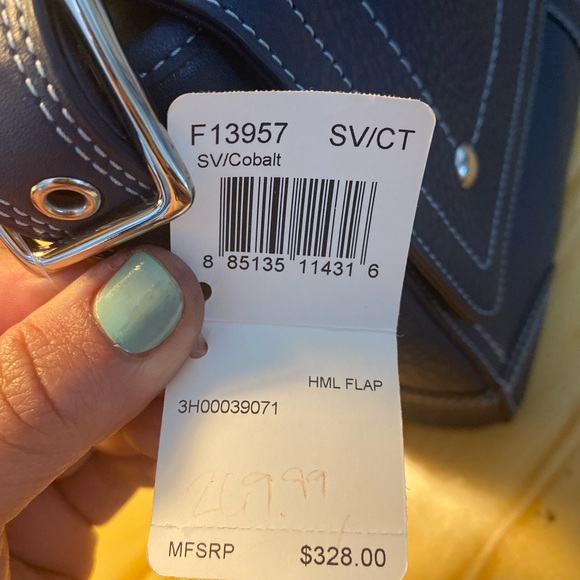 NWT coach cobalt satchel - Picture 2 of 6
